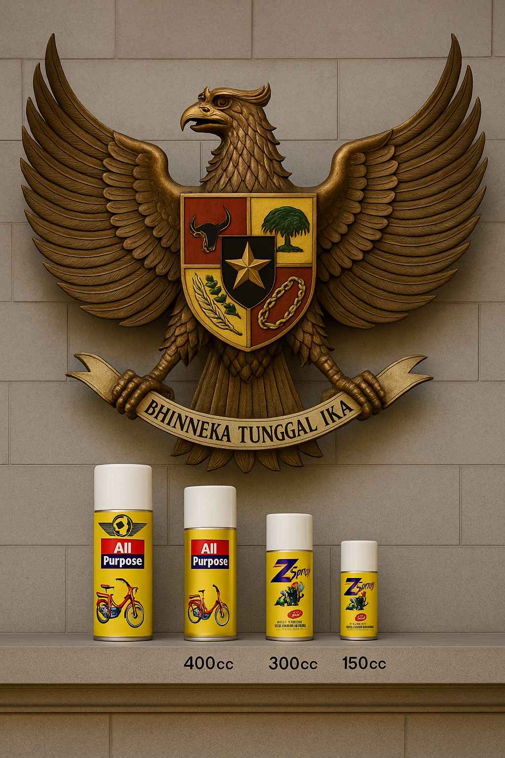Warna Garuda Pancasila untuk Kemerdekaan: Pakai Z Spray dan All Purpose Colour!